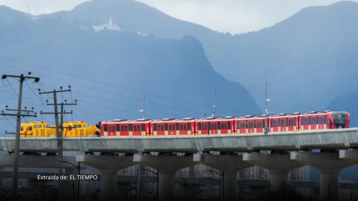 Metro de Bogotá avanza con primeras pruebas sobre el viaducto