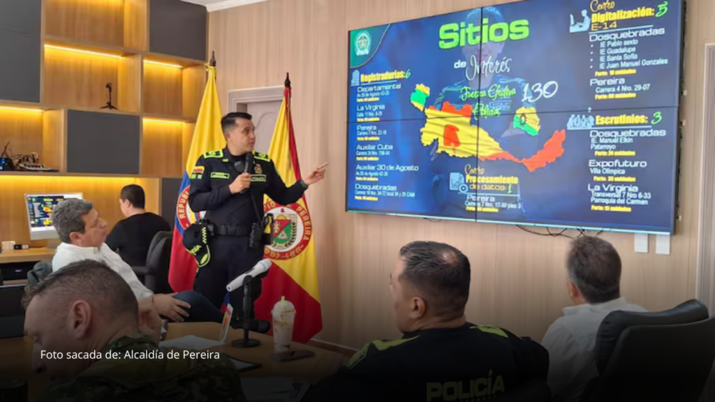 Más de 1.700 uniformados custodiarán la jornada electoral en Pereira y municipios vecinos