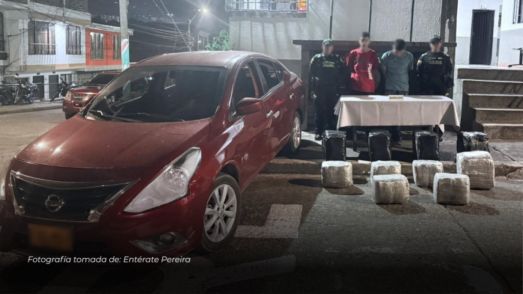 Policía incauta en Pereira un cargamento de 140 kilos de marihuana que sería de las disidencias de las FARC