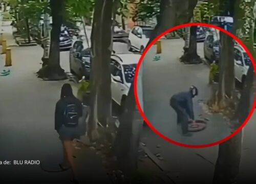 Video registra caída de una mujer a una alcantarilla en Río de Janeiro Video registra caída de una mujer a una alcantarilla en Río de Janeiro
