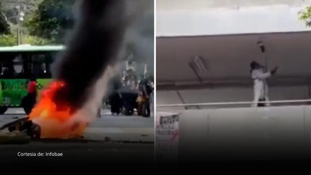 Disturbios en la Universidad Nacional de Palmira provocan bloqueos y daños a vehículos oficiales