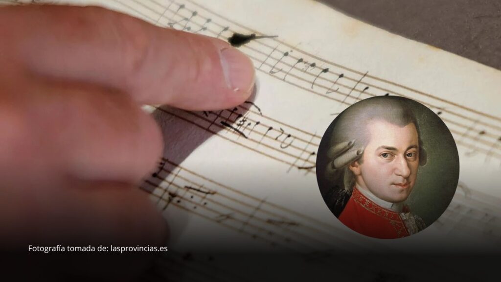 Descubren en Francia un manuscrito inédito de Mozart con siete piezas para flauta y arpa
