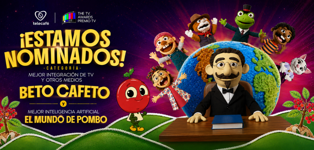 Telecafé sigue consolidando su presencia internacional con dos nominaciones en los TV Awards 2026