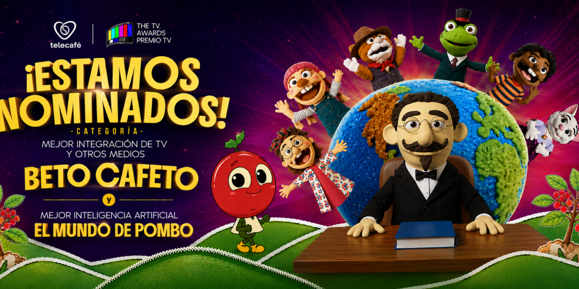 Telecafé sigue consolidando su presencia internacional con dos nominaciones en los TV Awards 2026