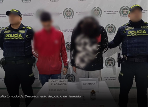 Capturan a dos personas con drogas sintéticas en Santa Rosa de Cabal
