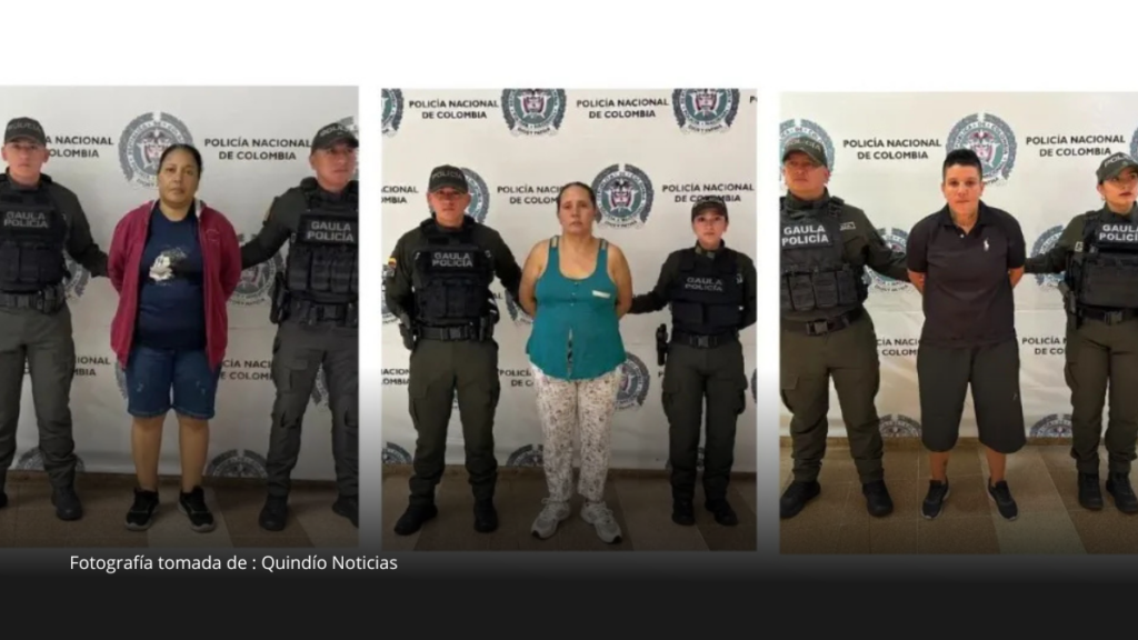 Capturan a tres mujeres señaladas de extorsionar a comerciantes en Tolima y Quindío