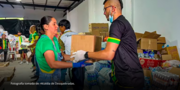 Más de 15 toneladas de ayudas llegan a Dosquebradas tras el sismo Más de 15 toneladas de ayudas llegan a Dosquebradas tras el sismo