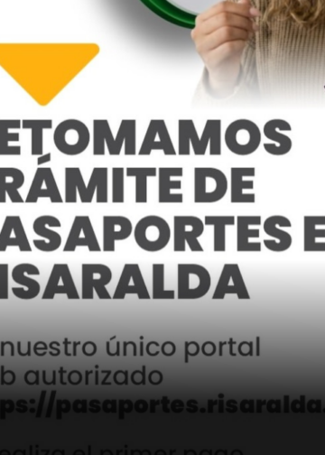 Gobernación de Risaralda retoma la expedición y renovación de pasaportes