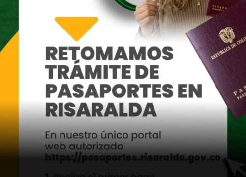 Gobernación de Risaralda retoma la expedición y renovación de pasaportes
