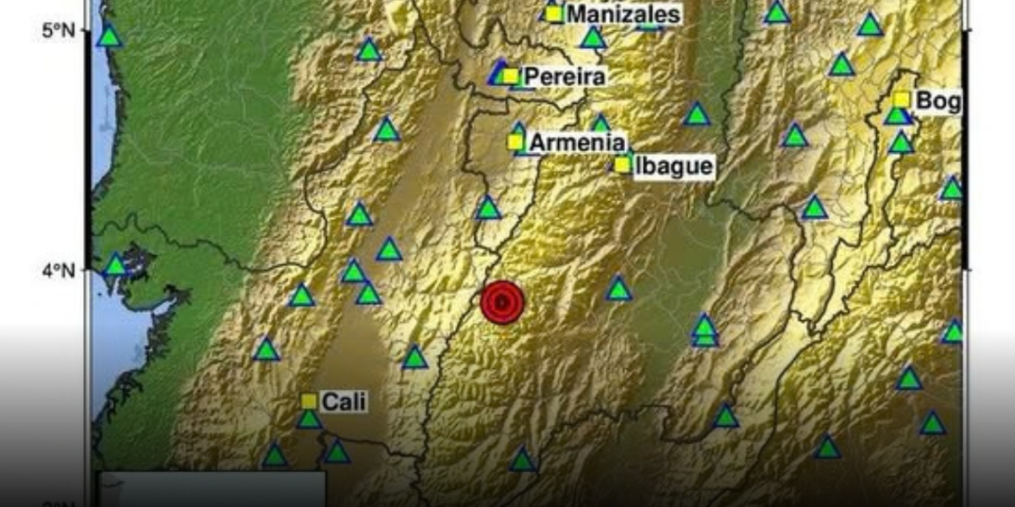 Sismo de magnitud 4,5 registrado en Chaparral durante la madrugada se sintió en el Eje Cafetero